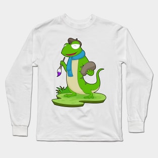 Lizard Painting Paint brush Long Sleeve T-Shirt